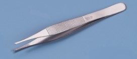 Busse Sterile Adson Serrated Forceps, 4 ¾” Stainless Steel, case of 20