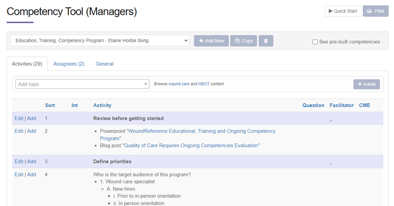 Competency Management
